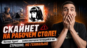СКАЙНЕТ НА РАБОЧЕМ СТОЛЕ! 🚨 Hermes Agent — САМОСОВЕРШЕНСТВУЮЩИЙСЯ ИИ | Страшно, но ГЕНИАЛЬНО