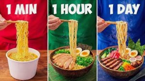 1 МИНУТА vs 1 ЧАС vs 1 ДЕНЬ РАМЭН