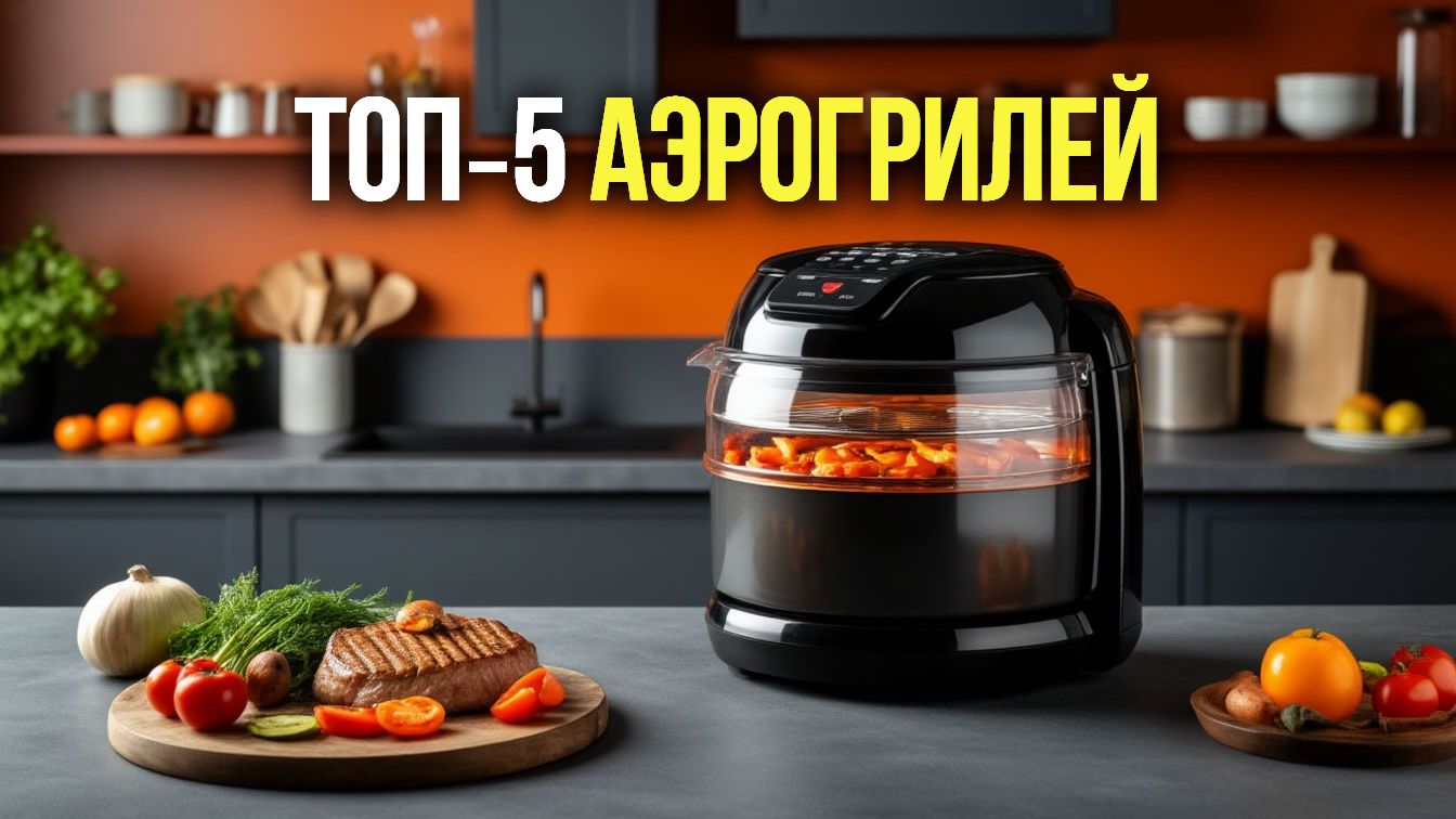 ТОП‑5 устройств для готовки | Обзор аэрогрилей с таймером и антипригарным покрытием