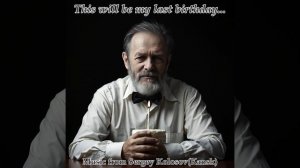 This will be my last birthday...(Music from Sergey Kolosov)
