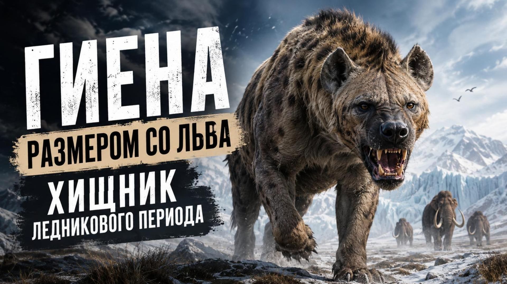 ГИЕНА размером со ЛЬВА! главный ХИЩНИК ледникового периода!