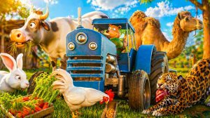 Учим животных для малышей🐄 Животные на ферме 🚜 и в зоопарке 🦒Веселые фрукты 🍓Развивашки детям
