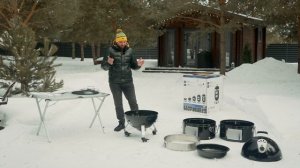 Смокер Napoleon Apollo AS22K Water Smoker - распаковка, сборка, копчение курицы low and slow