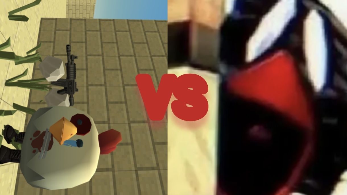 Rudy VS Tall Chicken| Саrtoon Battle in Chicken Gun| Shorts смотреть онлайн