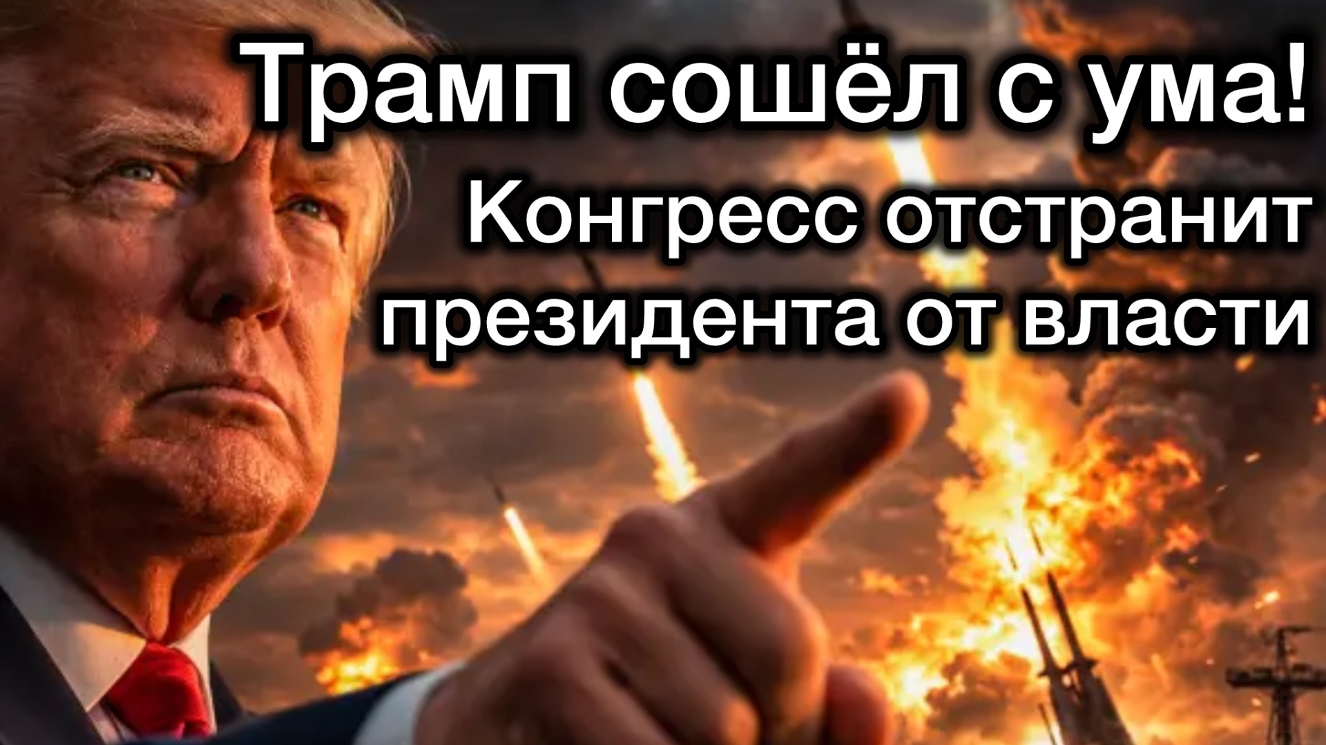 Трамп сошел с ума. Конгресс отстранит президента от власти, чтобы не допустить ядерной войны