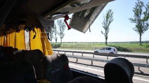 Последствия атаки БПЛА на рейсовый автобус в ДНР
