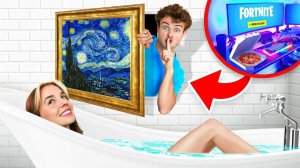 Я построил секретную игровую комнату, чтобы удивить свою девушку!