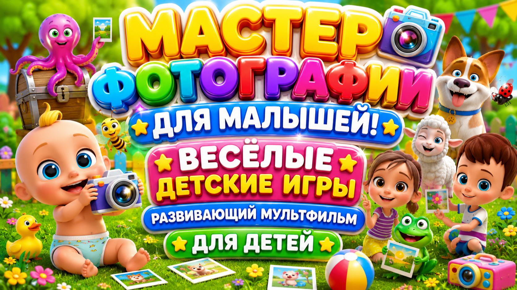 Мастер фотографии для малышей! 📸👶 Весёлые детские игры ✨ Развивающий мультфильм для детей