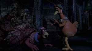 Начальная сцена фильма «Побег из курятника» (2000)