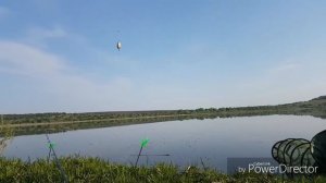 чуть чуть половил карасиков на родном водоеме
