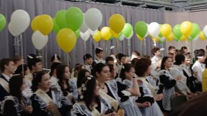 Выпускной 9 классов в 7 школе Новый Уренгой.  Поздравление от любимых педагогов