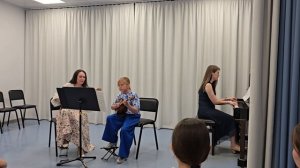 дуэт с любимым педагогом на отчётном концерте