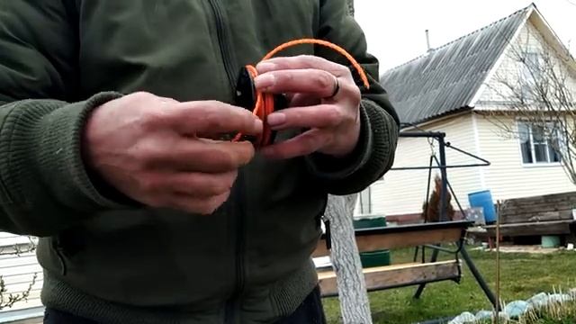 Как намотать леску на катушку триммера  Самый простой способ