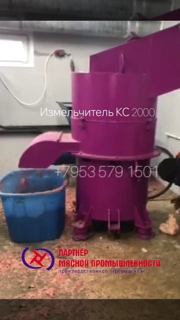 Измельчитель для костей КРС, свиней. Измельчитель силовой КС 2000.