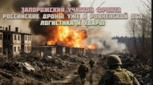Новости СВО Сегодня-Запорожский участок фронта  Российские дроны в Ровненской обл Логистика и удары