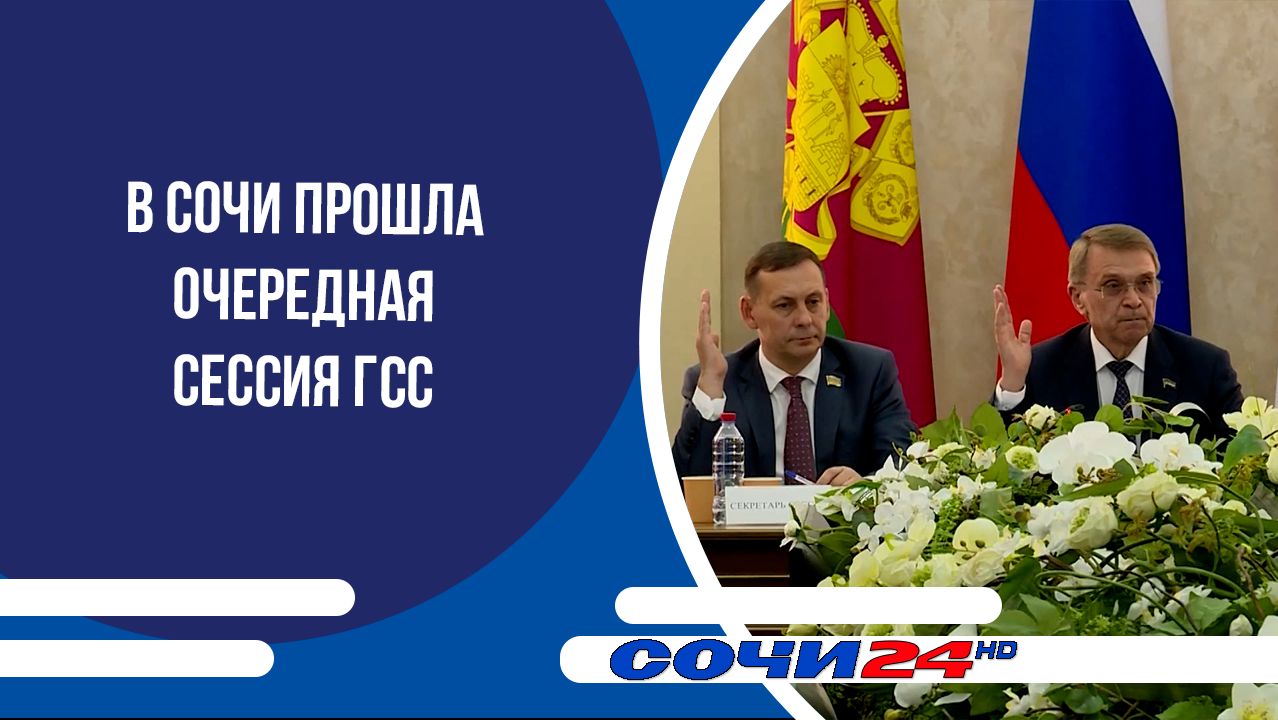 В Сочи прошла очередная сессия ГСС смотреть онлайн
