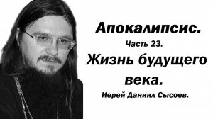 Апокалипсис. Жизнь будущего века. Толкование. Часть 23. Иерей Даниил Сысоев.
