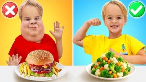 ДЕТИ УЗНАЮТ О ПОЛЬЗЕ ЗДОРОВОЙ ЕДЫ! 🥦🍎 Испытание Рыболовной Лодки, Акула в Бассейне и Конфеты