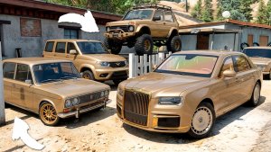 Угнал кучу золотых чит тачек у мажора в GTA 5! Битва воров в ГТА 5 Онлайн!