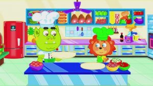 Семья Львов Сюрприз для доброго Мишки 🍕 Гигантская пицца! Учимся делиться — Мультфильм для детей