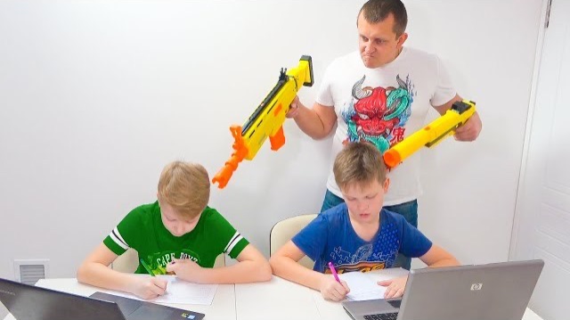 Братья сделали ВСЕ, чтобы НЕ УЧИТЬСЯ! Нерф у Коли! Брос Шоу смотреть онлайн
