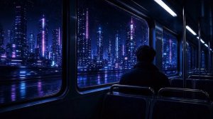 Last Train Home 🌃 1 Hour Melancholic Cyberpunk Synthwave BGM ｜ Neon Horizon