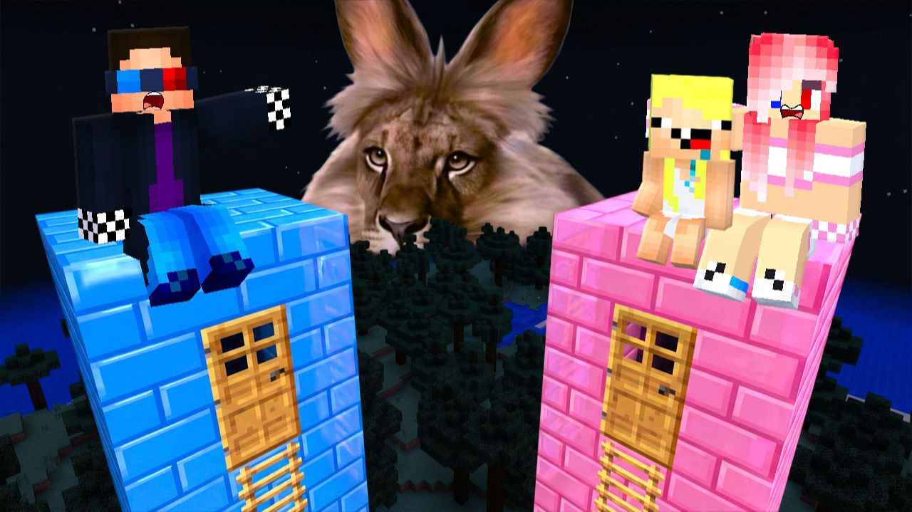 🦁ЧЕРЕМША ПОДЖИДАЕТ НАС У БАШНИ НЕ СПЕША В МАЙНКРАФТ! ШЕДИ МЕН MINECRAFT смотреть онлайн