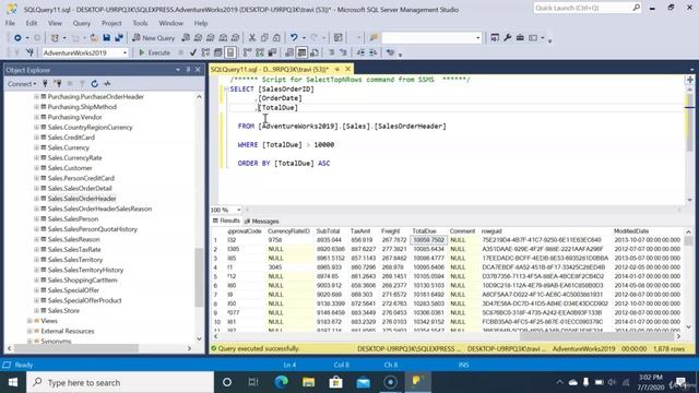 13. Sorting Data With ORDER BY смотреть онлайн