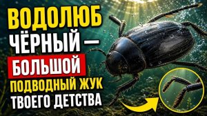 Водолюб Чёрный. Большой подводный жук твоего детства, о котором ты ничего не знал