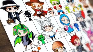 Рисуем Incredibox Sprunki в стиле чиби-аниме