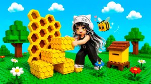 СТРОЮ ДОМ из УЛЬЕВ в ROBLOX, ЧТОБЫ ВЫЖИТЬ. ВЫВЕЛА САМУЮ РЕДКУЮ ПЧЕЛУ в ROBLOX