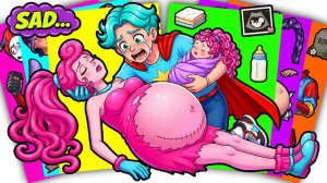 МАММИ ЛОНГ ЛЕГС Серьезно больна - стикер Poppy Playtime 5 Стикербук своими руками