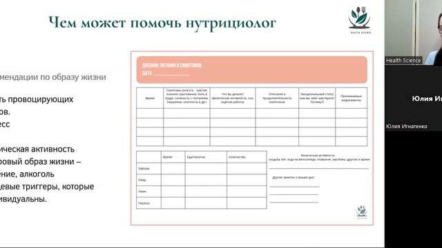 Питание для здоровья ЖКТ для нутрициологов