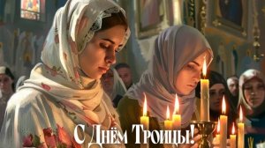 Праздник трёх лиц. С Троицей. Роскошная музыкальная открытка.