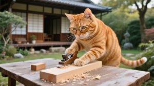 У рыжего котенка не было скейтборда🛹… Пока мама-кошка не сотворила чудо❤️🐱