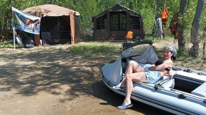 отдых с палатками на острове в Мордово 19 05 2026 год