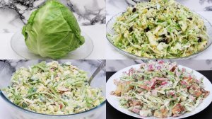 3 Салата из 1 Капусты! Новый салат из капусты на каждый день - Ну ОЧЕНЬ ВКУСНО