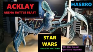 2002 Acklay Arena Battle Beast & 2022 3.75» Obi-Wan Kenobi Star Wars Attack of the Clones by Hasbro!