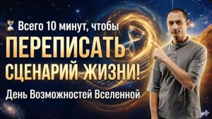 ⏳10 минут, чтобы ПЕРЕПИСАТЬ СЦЕНАРИЙ ЖИЗНИ! День Возможностей Вселенной