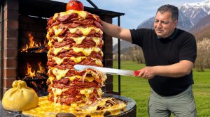 Шаурма с топленым Качокавалло и сочным мясом