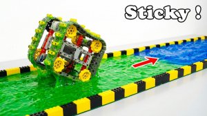 Вождение LEGO танка  по токсичной слизи и результат?