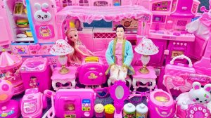 Игровой набор «Спальня и кухня принцессы Барби»! Распаковка и Обзор игрушек! Мультики для детей!