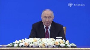 Заявление для прессы Владимира Путина по итогам российско-казахстанских переговоров. Полное видео