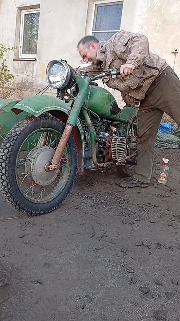 К750, первый запуск после сборки.