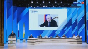 Губернатор Ставрополья выступает с ежегодным посланием