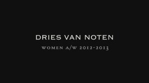 Показ женской коллекции Dries Van Noten 080 осень-зима 2012-2013 (без звука)