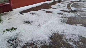 28 мая в рабочем поселке Большое Мурашкино Нижегородской области прошел град (