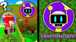 СКРЫТАЯ НАКЛЕЙКА С ВЕСЕЛЫМ РОБОТОМ Super Bear Adventure/Приключения Супер Медведя
