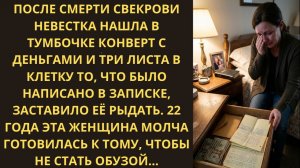 Истории из жизни «ПОСЛЕ СМЕРТИ СВЕКРОВИ НЕВЕСТКА НАШЛА КОНВЕРТ И УЗНАЛА СТРАШНУЮ ПРАВДУ» Аудиорасска