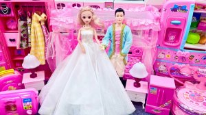 Играем в игровой набор «Свадебная спальня Барби». Распаковка и Обзор игрушек! Мультики для детей!